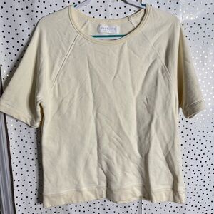 Everlane Cream Boxy Short Sleeve
